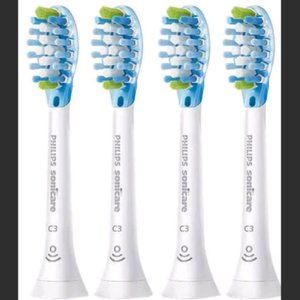 New! Philips Sonicare C3 Premium clean Control 4 Brush Heads Fast S/H value buy!